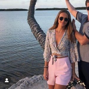 Rag & Bone sage wool shorts